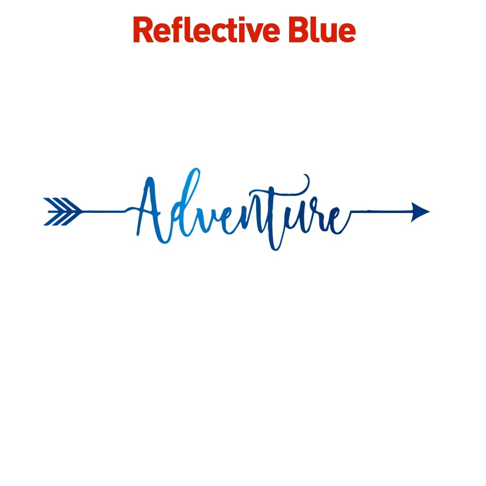 Fashion 126X28cm Adventure Frase Carbon Sticker Car Both Body Arrow Quote Stickers Decal Car Wrap Vinyl Film Car Accessories