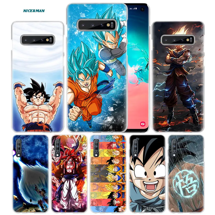 

Dragon Ball Z Goku Case for Samsung Galaxy Note 10 5G 9 8 S10 S9 S8 Plus A50 A40 A70 A20e Note10 + PC Phone Cover Carcasa A50s