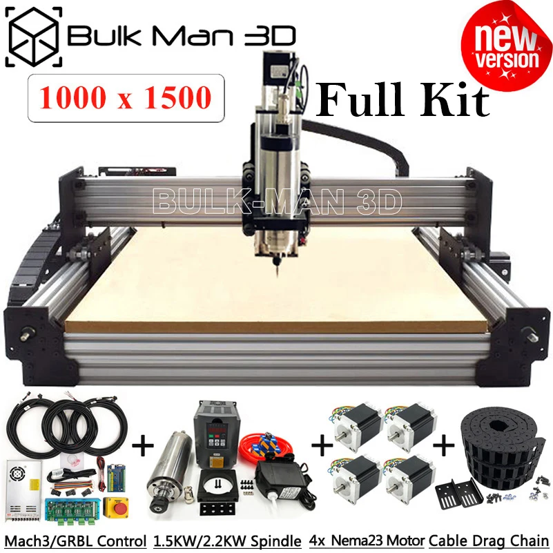 US $1.330.00 Newest 1015 Workbee Cnc Router Machine Full Kit With Tingle Tension System 4 Axis Screw Driven Cnc Engraving Complete Kit