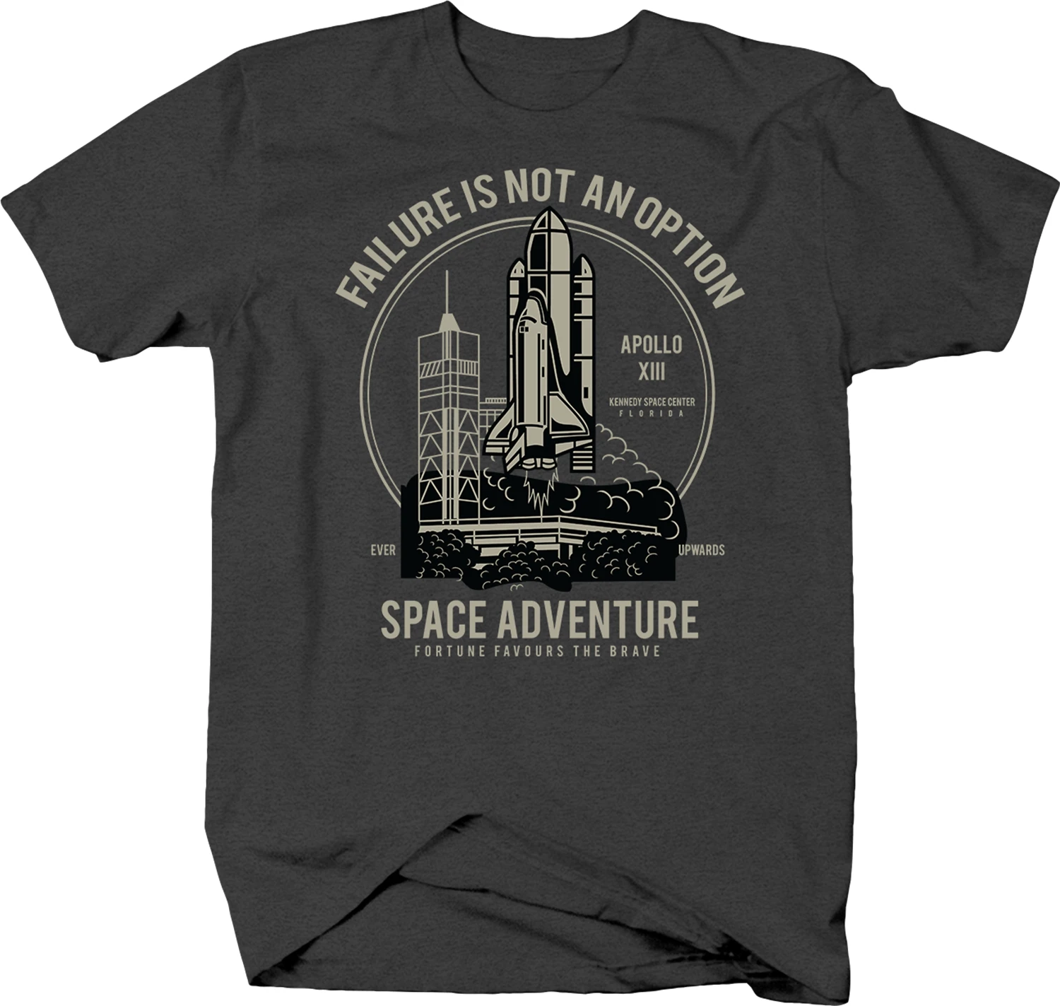Футболка для бодибилдинга Apollo XIII Kennedy Space Center Florida Failure Not A Option | Мужская одежда