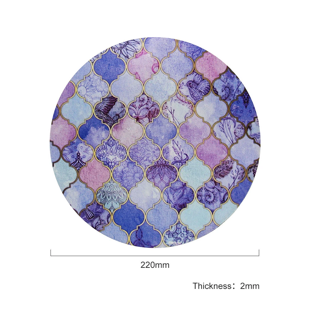 1 шт. прокладка для компьютерной мыши резиновый утолщенный круглый коврик с