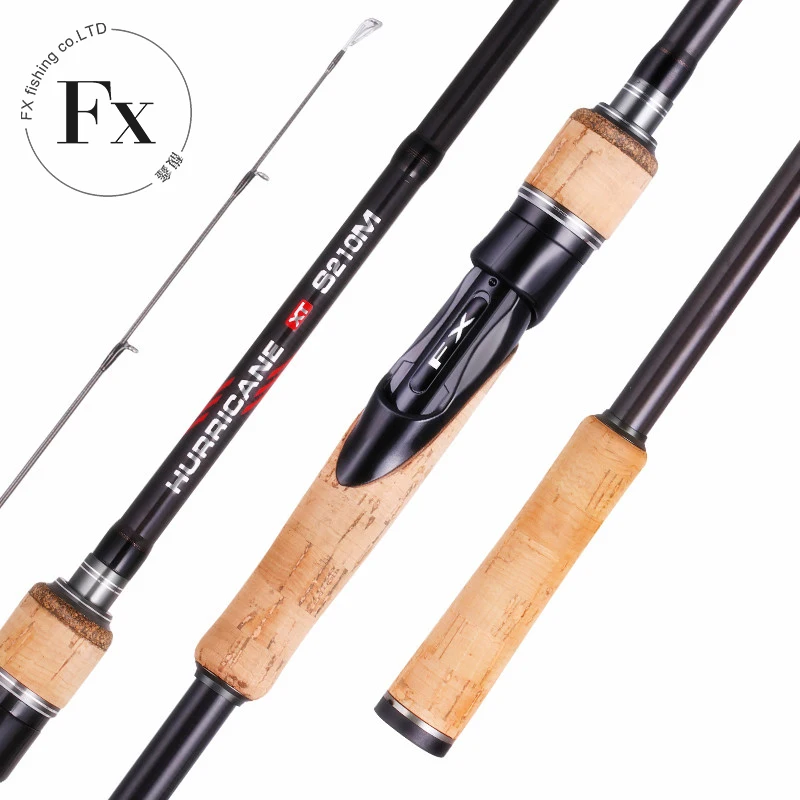 FX 1.8m 2.1m 2.4m 2.7m ML/M/MH Carbon fishing rod 3 Section Perigee Travel Ultra spinning casting 5g-40g lure rod Fishing Tackle