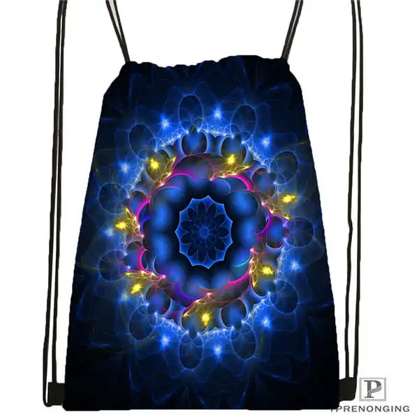 

Custom mandala El Laberinto de Rosa@1 Drawstring Backpack Bag Cute Daypack Kids Satchel (Black Back) 31x40cm#20180611-02-99