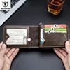 BULLCAPTAIN New Arrival Male RFID Leather Wallet Men Wallet Cowhide Coin Purse Slim Designer Brand Wallet Billetera Para Hombres 3