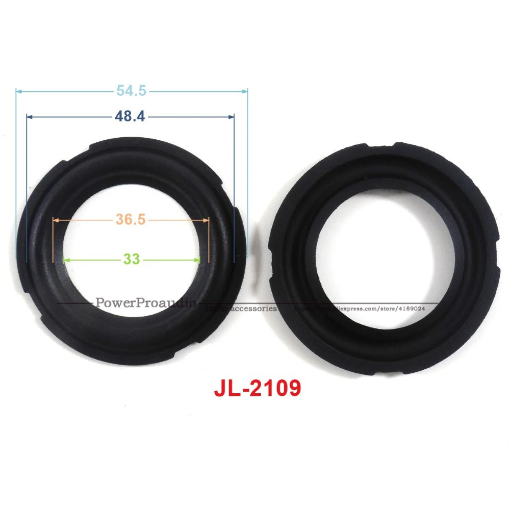

New 10 pcs /lot = 5 Pair 2.5 inch Woofer Repairable Parts / Speaker Rubber Surround ( 54.5mm / 48.4mm / 36.5mm / 33mm )