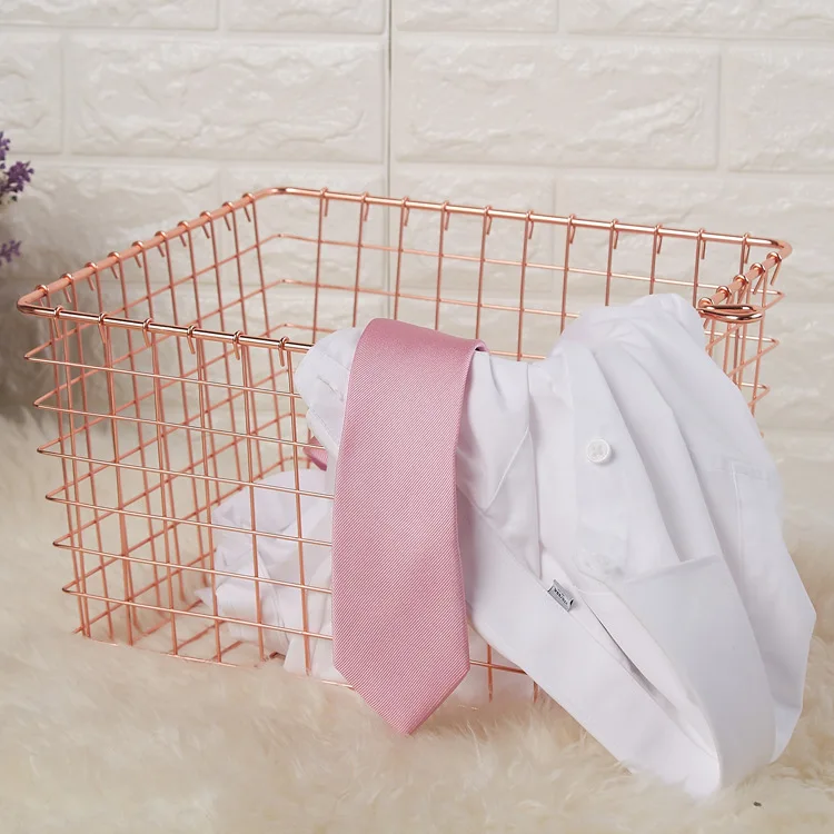 Currently Available Wholesale Storage Basket Fashion Gold Fruit Debris Northern European-Style Portable Hand Laundry Basket Expo