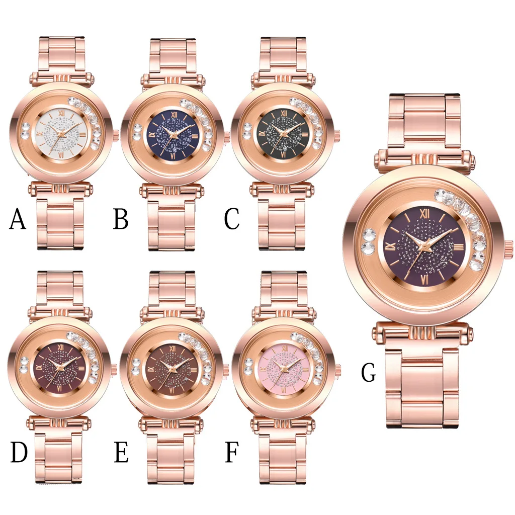 Женские часы с кристаллами, лучший бренд, роскошные женские часы, браслет из нержавеющей стали, со стразами, циферблат, Дамское Платье, Часы Relogio Feminino, подарок