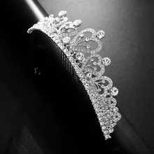 Корейский стиль,, Корона невесты, романтическая форма сердца, сплав, головной убор, аксессуары для свадебного платья