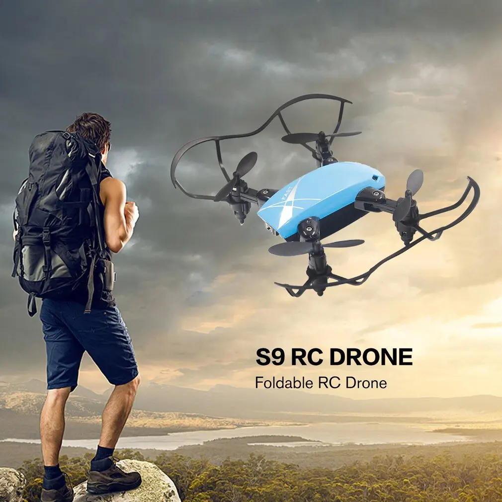 S9 складной мини RC Дрон удержание высоты 3D переворачивает Безголовый режим один ключ возврат RC вертолет самолет