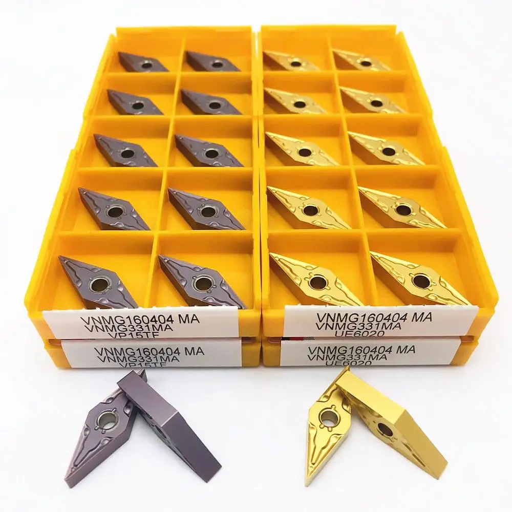 

VNMG160404 MA VP15TF UE6020 US735 Carbide inserts for external turning tools VNMG 160404 CNC machine tools lathe parts tools
