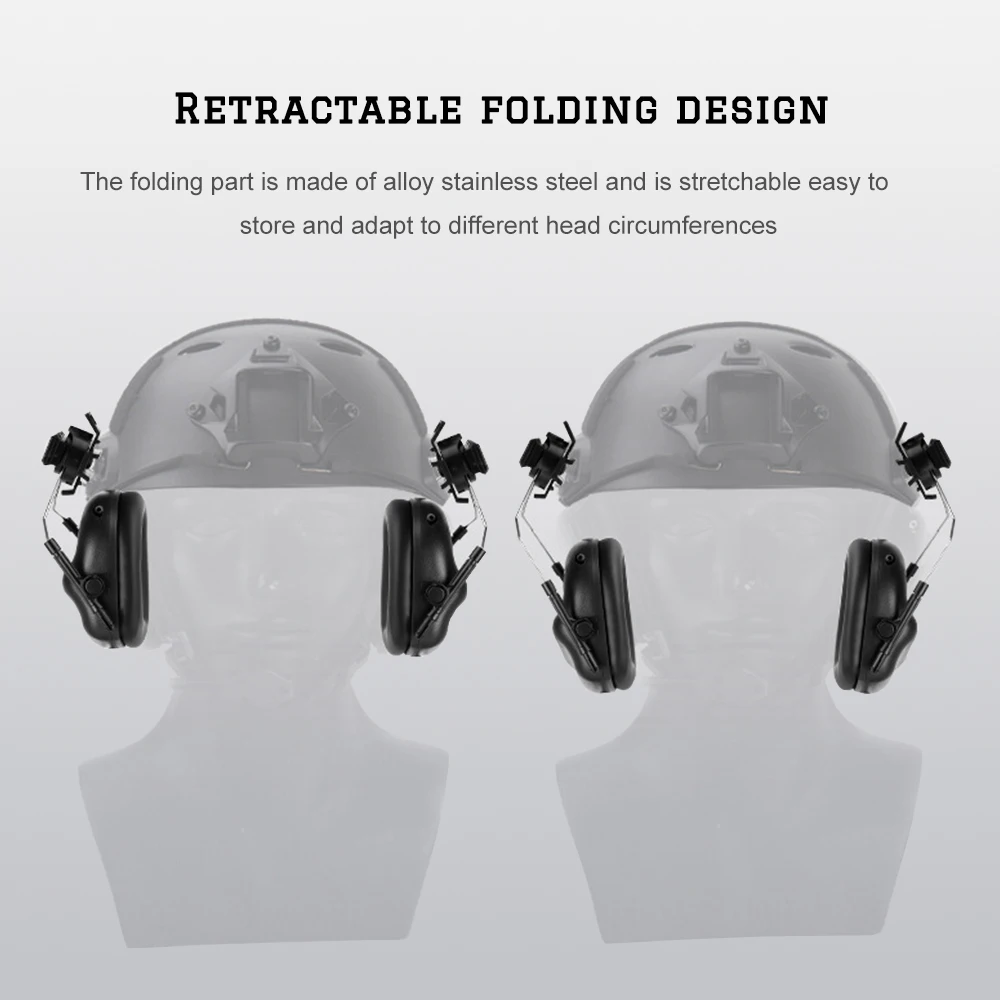 Тактический шлем гарнитура с адаптером шлем военные гарнитуры охотничьи слуховые интеллектуальные звукопоглощающие наушники