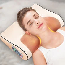 Electric-Massage-Pillow Shiatsu-Device Relaxation Cervical Massageador Heating Neck-Shoulder