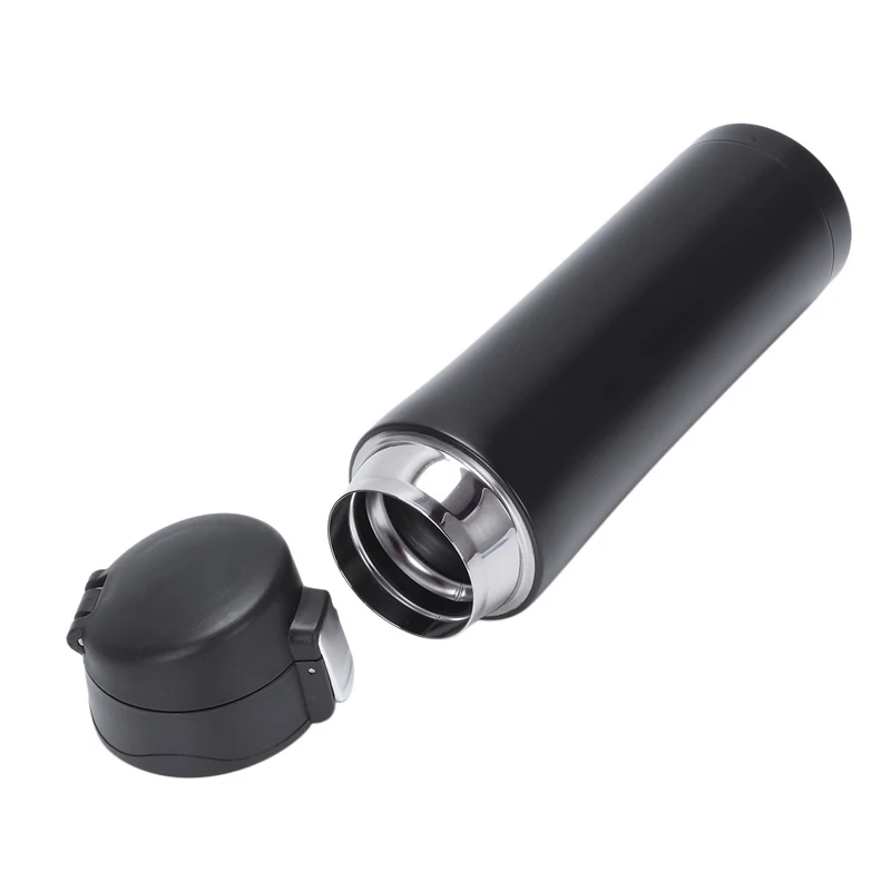 Professional500ML Travel Mug Tea Coffee Water Vacuum Cup Thermos Bottle Stainless Steel Black
