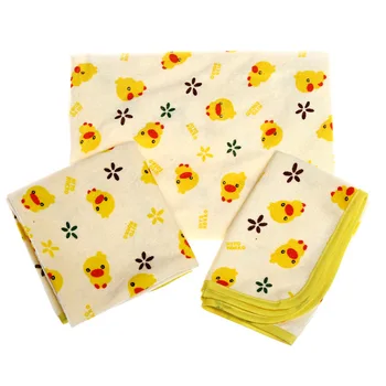 

Yellow Duck Baby Changing Mat 3 Size Baby Waterproof Urine Pad Mat Cotton Washable Waterproof Bed Sheet Pad