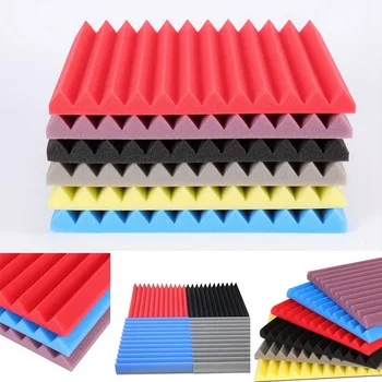

1 PC Soundproofing Foam Studio Acoustic Panels Studio Foam Wedges 30*30*2.5cm Soundproof Absorption Treatment Panel