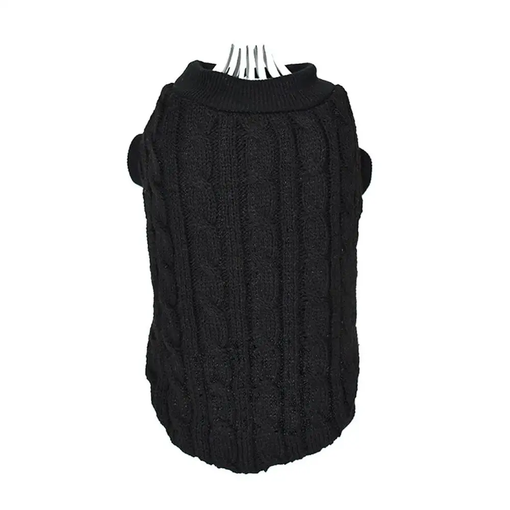 Свитера для домашних собак зимняя одежда для домашних животных для маленьких собак Теплый свитер, куртка, одежда для кошек, шерстяная Мягкая футболка для собак, куртка