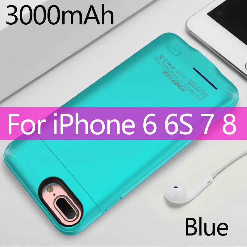 Внешний аккумулятор, портативное зарядное устройство, чехол для iPhone 6, 6s, 7, 8 plus, зарядное устройство для мобильного телефона, чехол для зарядки - Цвет: As Picture Show9