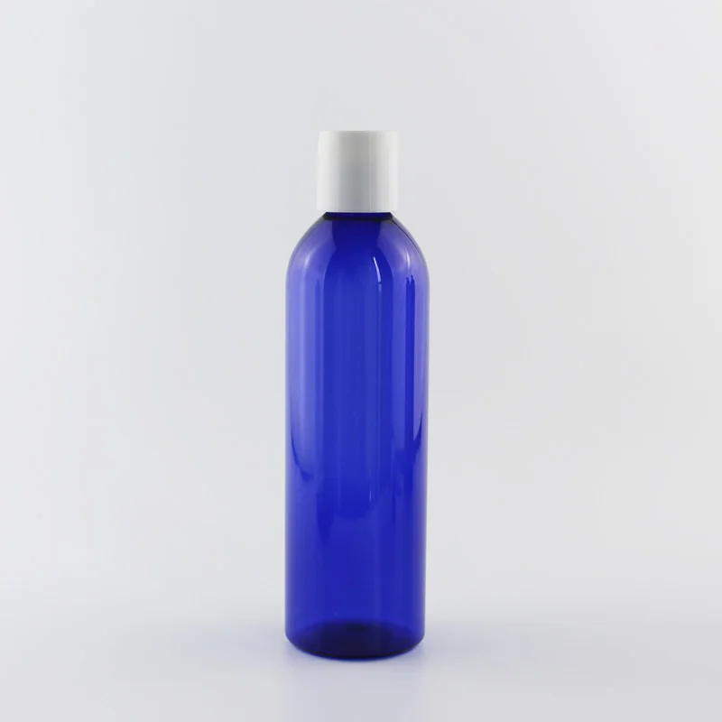 Blue Bottle White Многоразовый пластиковый диск, крышка бутылки для лосьона гель для душа для ухода за кожей и инструменты для ухода за волосами ПЭТ-бутылка для косметики самодельные контейнеры 250 мл - Цвет: Blue Bottle White