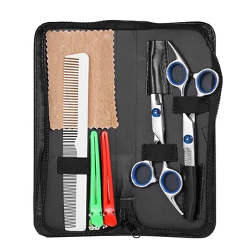 

Professional Hair Cutting Scissors Set Barber Shears Hair Thinning Kit Salon Home Hairdressing Tool