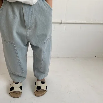 

2020 Hot Selling Baby Girls Denim Flare Pants Summer Kids Girls Jean Pants 1-6 Years