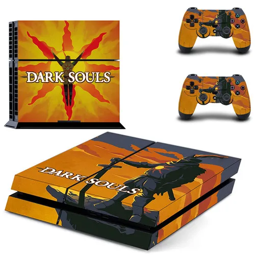 QPTM0226 Наклейка для PS4 стикер Dark Souls Remake полное покрытие лицевые панели наклейка виниловая для playstation 4 консоль и контроллеры наклейка для PS4 наклейка - Цвет: QPTM0226