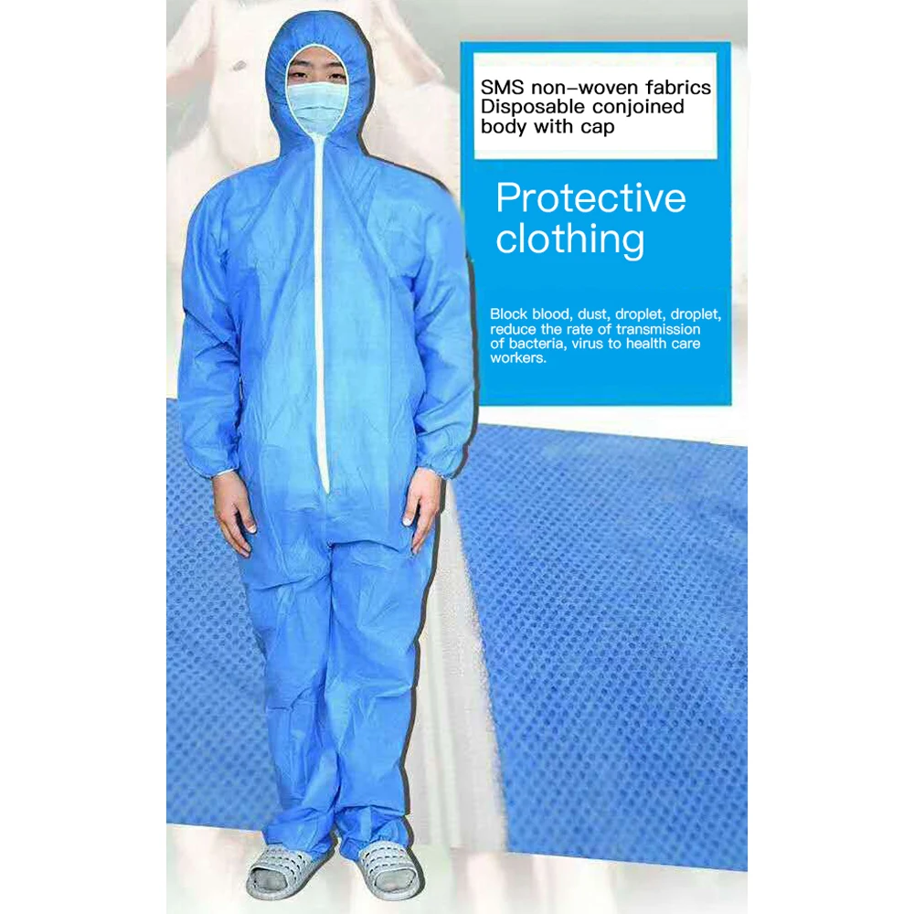 

Coverall Hazmat Suit Protection Protective Disposable Waterproof Protective Coverall For Spray Paint Exposure Cloth Overall Suit