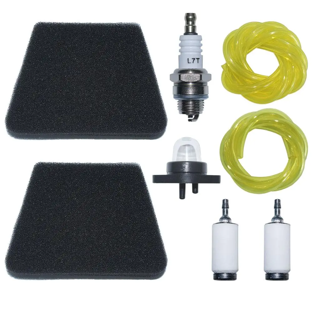 Air Fuel Filter Line Spark Plug wPrimer Bulb Kit For Poulan Craftsman Chainsaw Spare Tool Part 530037793 бензопила 3