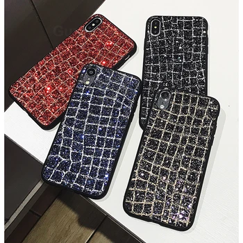 

Glitter Powder Phone Cases for Iphone Xr Xs Max 11 Pro Max 8 7 6 6S Plus X Fitted Case Bling TPU+PC Protective Case Back Cover