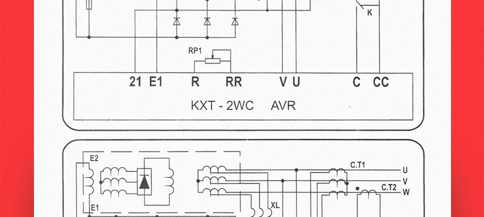 Регулятор alternador KXT-2WC avr дизель Ланьчжоу генератор автоматический стабилизатор напряжения Стабилизаторы