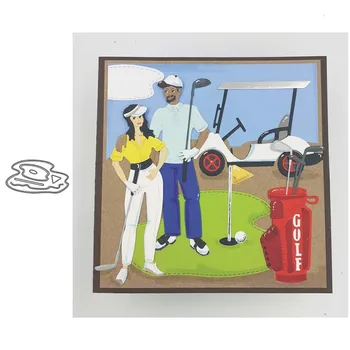 

JC Golf Course Flag Metal Cutting Dies DIY Scrapbooking Die Cut Card Make Shape Stencil Craft Mold Mould Model Decor Template
