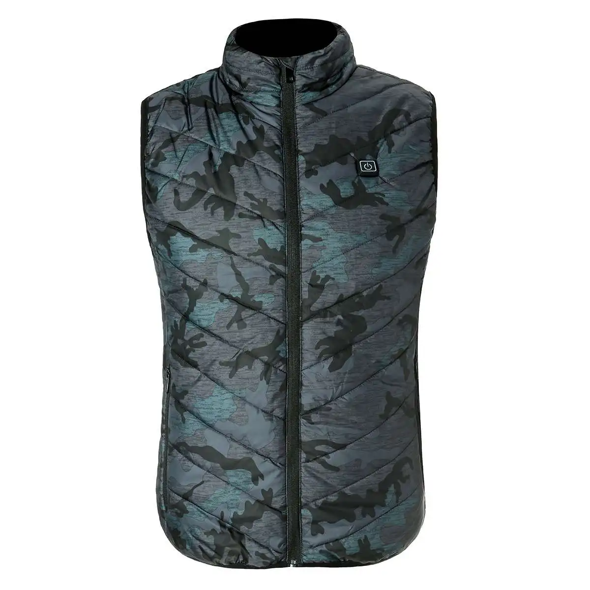 Electric Heated USB Infrared Heating Vest Jacket Winter Flexible Electric Thermal Clothing Waistcoat Chalecos Para Mujer Termico - Цвет: Camouflage