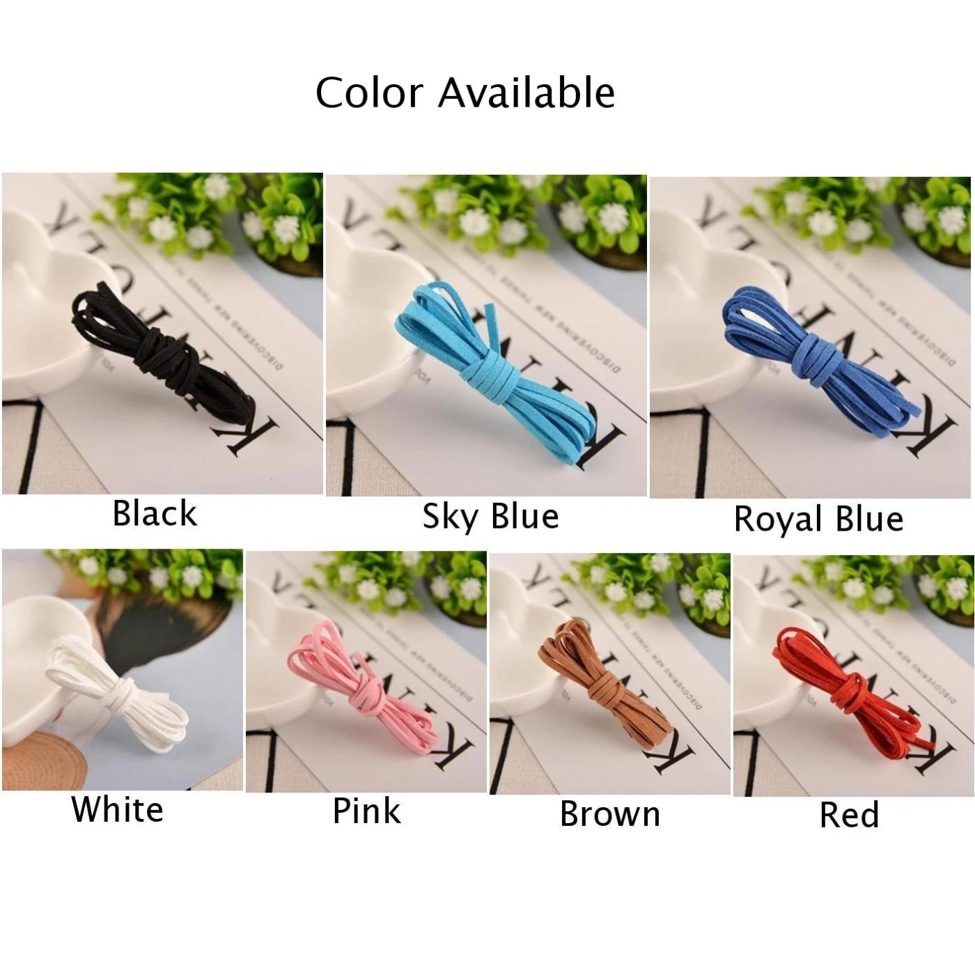 1M Suede Leather String Jewelry Making Thread Cords Braided Bracelet Necklace