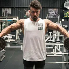 Спортивный жилет для фитнеса, мужской спортивный тренировочный жилет для здоровья и красоты, хлопковый впитывающий пот Быстросохнущий жилет, топы, тренировочный костюм