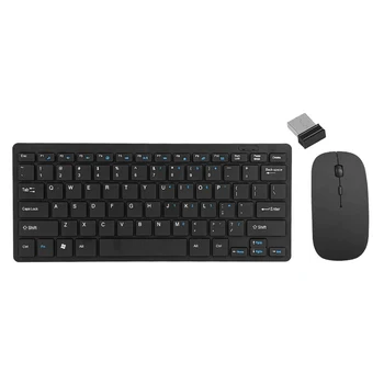 

Fashion Keyboard Mouse Combos Wireless 2.4G Ulti-thin 77 Keys Keyboard 1600DPI Silent Optical Mouse Combo Set for Laptop PC