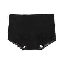 Women's Sexy Lace Panties High Waist Seamless Cotton Underwear Briefs Knickers Underpants