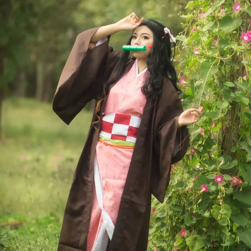 Demon Slayer Kamado Nezuko Косплей уплотнительная палочка Kimetsu no Yaiba бамбуковая опора для рта Хэллоуин косплей костюм аксессуары