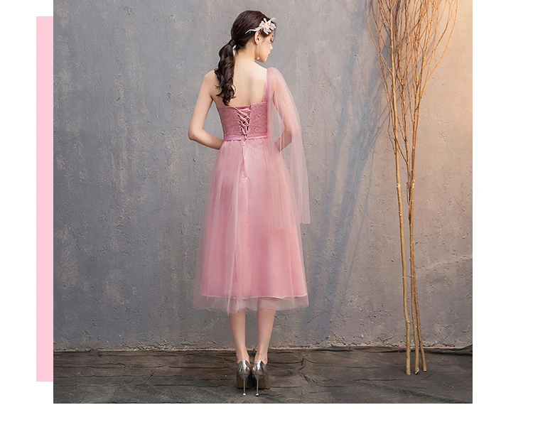 Vestido розовые Бордовые Платья для подружки невесты, элегантные, длиной до колен, простые, выпускные, для официального приема, weding, вечерние платья, сексуальное платье