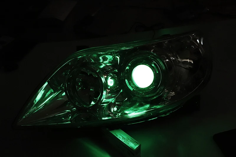 Беспроводное управление RGB светодиодный Demon Eyes свет комплект для проектора оптические линзы