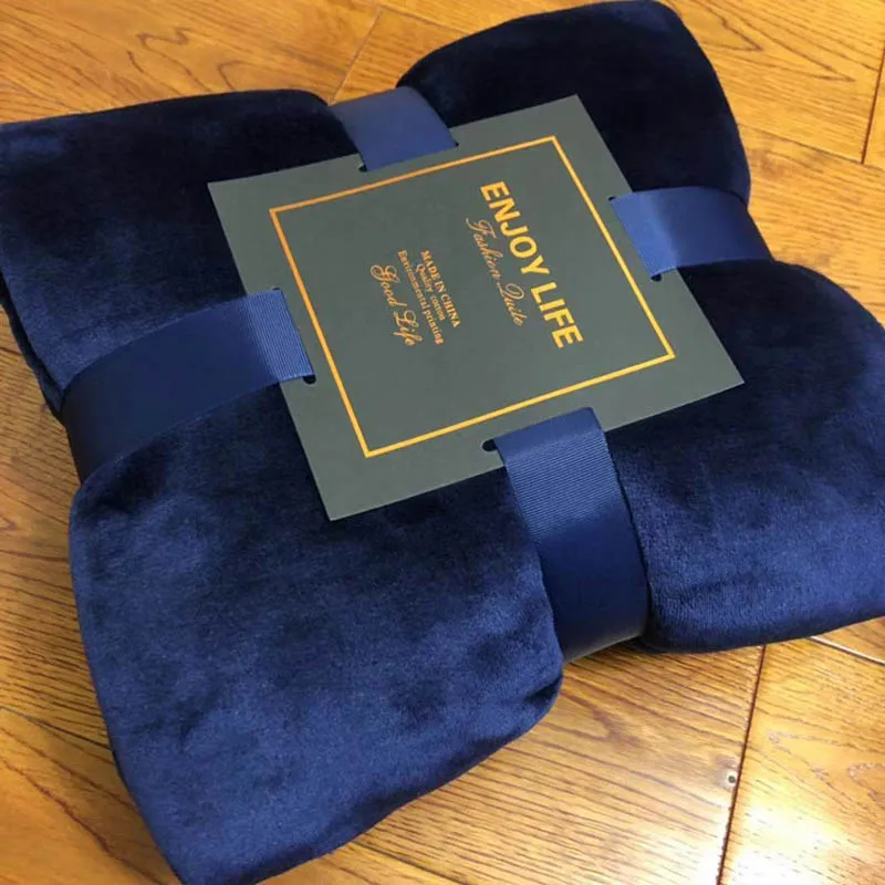 dark blue Кондиционер одеяло покрывало для кровати тонкое одеяло постельное белье Домашний текстиль colcha edredones - Цвет: dark blue