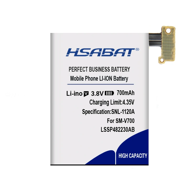 HSABAT 700 мА/ч, LSSP482230AB B030FE Батарея для samsung Galaxy Шестерни 1 SM-V700 V700 LSSP482230AB