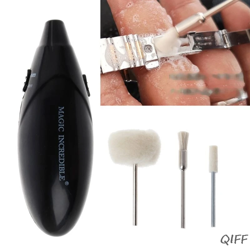 

Electric Silver Gold Diamond Dazzle Bling Cleaning Brush Jewelry Cleaner Tools