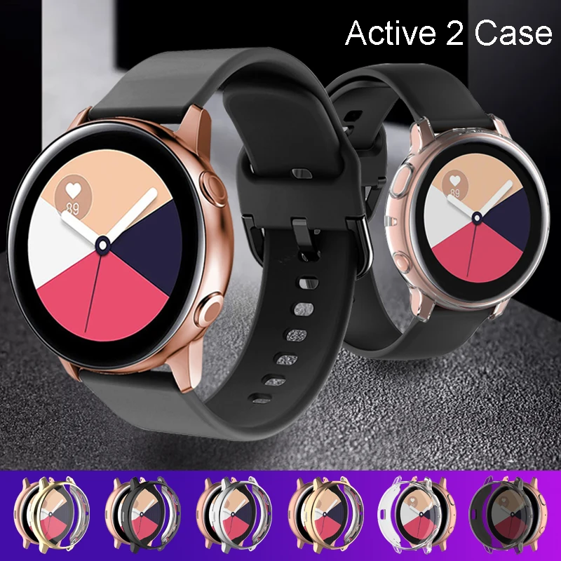 Чехол Active 2 для samsung galaxy watch active 2 44 мм бампер полный ТПУ силиконовый защитный чехол для экрана galaxy watch чехол 40 мм 44