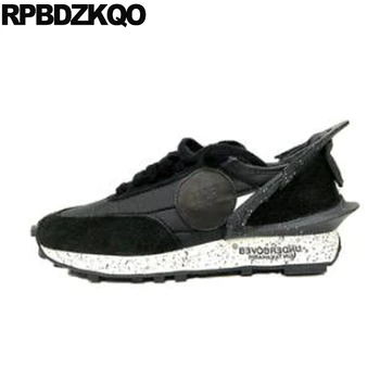 

sneakers designer shoes china large size black shallow 2019 ladies round toe flats blue women lace up trainers spring autumn