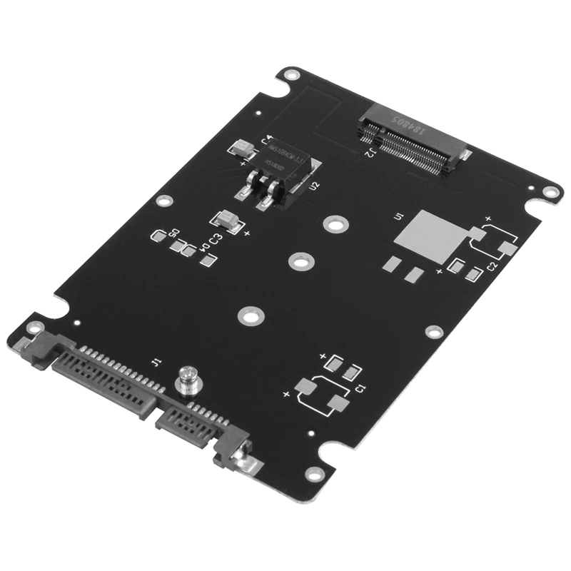 Black B + M key Socket 2 M.2 NGFF (SATA) SSD to 2.5 SATA Adapter Card with Case | Электроника