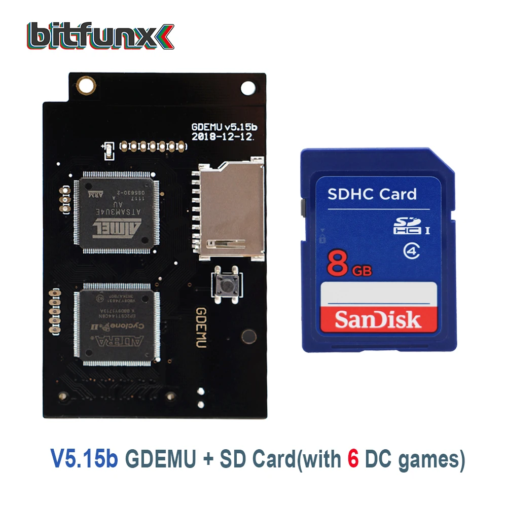Замена диска Bitfunx Ultima Version Gdemu v5.15b и игры с SD картой для SEGA Dreamcast|Запасные части| |
