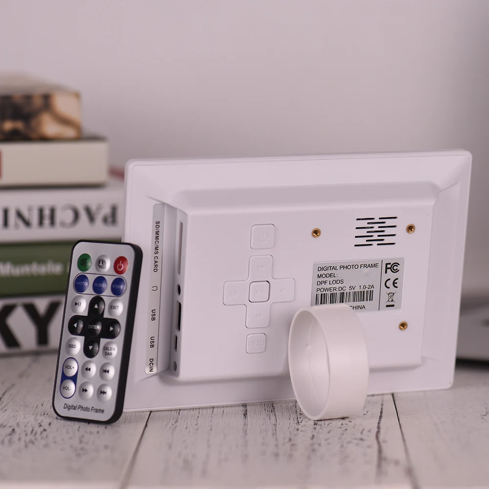 Andoer 7 дюймов ips HD экран 1024*600 цифровая фоторамка цифровой альбом поддержка воспроизведения музыки видео часы с пультом дистанционного управления