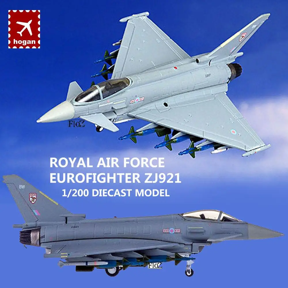 Королевская военно-воздушная сила Eurofighter ZJ921 1/200 литая модель самолета Hogan