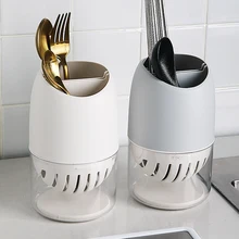 Большие двухъярусные грязевые палочки держатель столовые приборы Ложка Корзина Коробка для хранения трубка вилка Столовые приборы кухонная утварь органайзер Инструменты