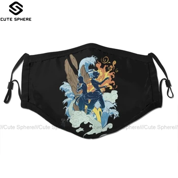 

Avatar The Last Airbender Mouth Face Mask Two Avatars Facial Mask Cool Fashion with 2 Filters for Adult