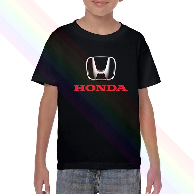 Классическая черная футболка с белым логотипом Honda Новинка лета 2020 популярные
